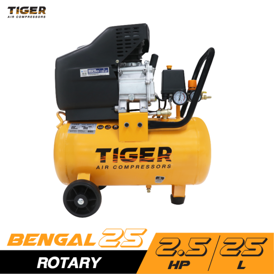 ปั๊มลมโรตารี่ TIGER BENGAL-25 2.5HP ถัง 25 ลิตร